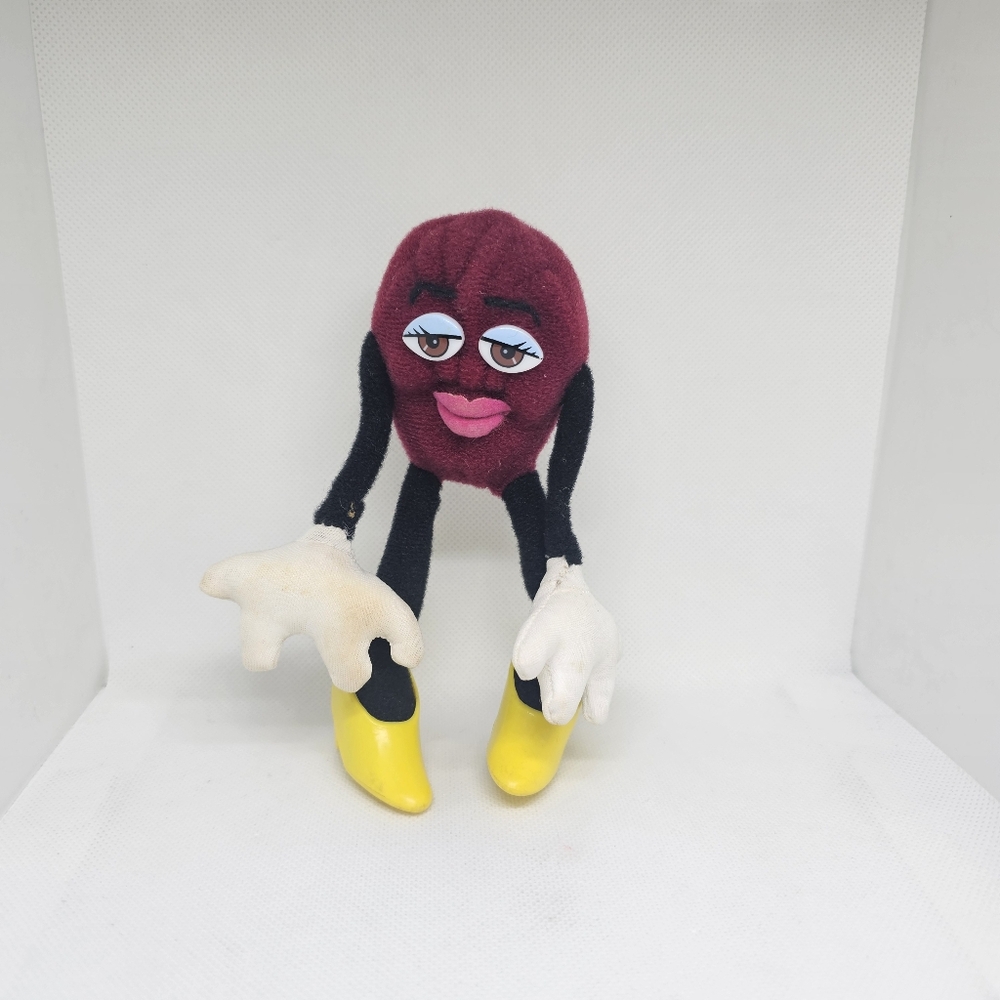 Applause California Raisin Plush Vintage 1988 Poseable 6 In Female Yellow Heels